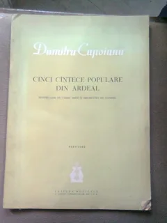 CINCI CANTECE POPULARE DIN ARDEAL. PARTITURA - DUMITRU CAPOIANU