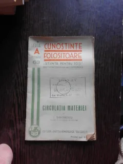CIRCULATIA MATERIEI - I. SIMIONESCU