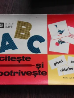 CITESTE SI POTRIVESTE, JOC PENTRU COPII, DIN PERIOADA COMUNISMULUI