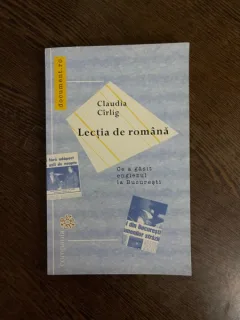 Claudia Cirlig Lectia de romana