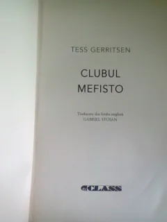CLUBUL MEFISTO - TESS GERRITSEN