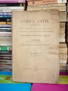 CODUL CIVIL ADNOTAT VOLUMUL 3 , C. HAMANGIU