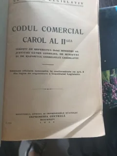 CODUL COMERCIAL CAROL AL II-LEA