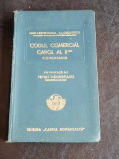 CODUL COMERCIAL CAROL AL II-LEA - PAUL I. DEMETRESCU