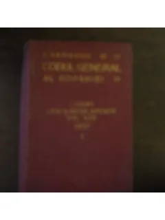 CODUL GENERAL AL ROMANEIE VOL. XXV 1937
