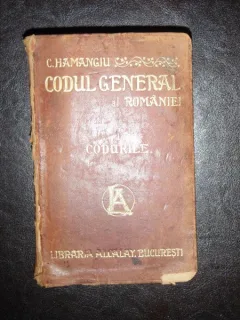 CODUL GENERAL AL ROMANIEI 1939 ambele parti ale volumului XXVII - C. HAMANGIU