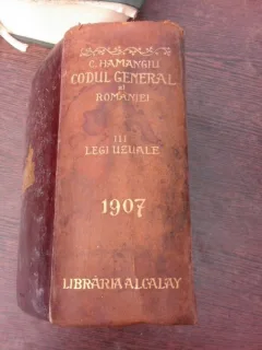 Codul General al Romaniei, legi uzuale, 1907 - C. Hamangiu  vol. III