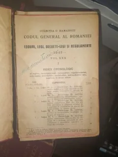 CODUL GENERAL AL ROMANIEI VOL XXX 1941