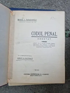 Codul Penal Adnotat - Mihail I. Papadopolu
