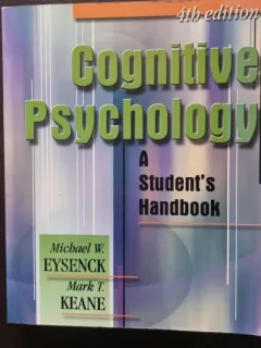 Cognitive Psychology: A Student s Handbook - Michael W. Eysenck, Mark T. Keane