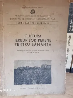 Colectivul Sectiunii de pasuni, fanete si plante de nutret - Cultura ierburilor perene pentru samanta