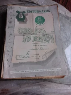 COLO JOS IN POENITA - AURELIU GHIBANESCU, PARTITURA SI TEXT  (CU DEDICATIA COMPOZITORULUI)