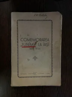 Comemorarea Junimii la Iasi (mai 1936)