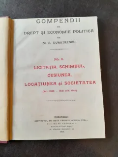 Compendii de drept si economie politica  nr.9 - M.A. Dumitrescu