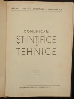 COMUNICARI STIINTIFICE SI TEHNICE