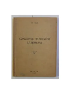 CONCEPTUL DE FOLKLOR LA ROMANI - GH. VRABIE