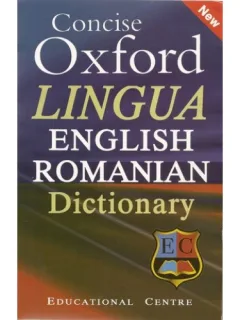 CONCISE OXFORD LINGUA ENGLISH ROMANIAN DICTIONARY