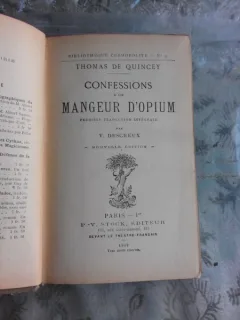 CONFESSIONS D'UN MANGEUR D'OPIUM - THOMAS DE QUINCEY  (CARTE IN LIMBA FRANCEZA)