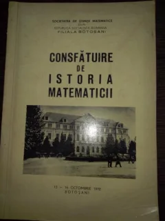 Consfatuire de istoria matematicii