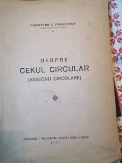 Constantin A. Stoeanovici - Despre Cekul Circular