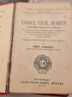 Constantin Hamangiu - Codul Civil Roman
