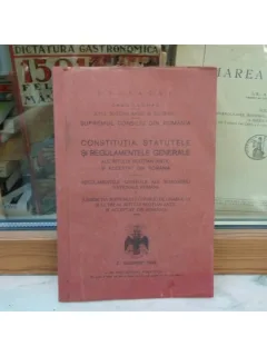 CONSTITUTIA STATUTELE SI REGULAMENTELE GENERALE ALE RITULUI SCOTIAN ANTIC SI ACCEPTAT DIN ROMANIA , FRANCMASONERIE