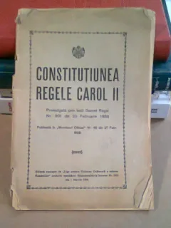 CONSTITUTIUNEA REGELE CAROL II