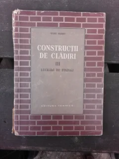 CONSTRUCTII DE CLADIRI - S. ANDREI  VOL.III FINISAJE
