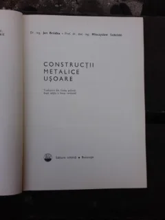 CONSTRUCTII METALICE USOARE - JAN BRODKA