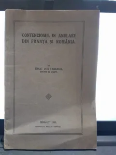 Contenciosul in anulare din Franta si Romania - Erast Diti Tarangul