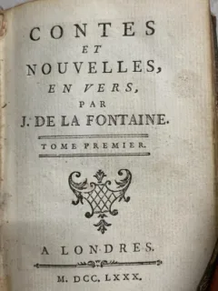 Contes et nouvelles en vers - Jean de la Fontaine