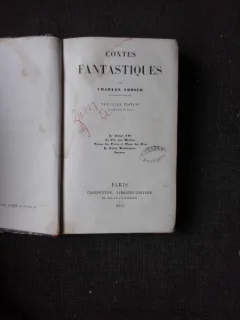CONTES FANTASTIQUES - CHARLES NODIER 1855 (CARTE IN LIMBA FRANCEZA)