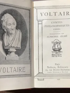 Contes philosophiques (Povesti filozofice -carte veche in franceza)-Voltaire