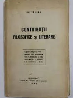 Contributii filosofice si literare - Gr. Tausan