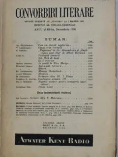 Convorbiri Literare - Anul al 63-lea Decembrie 1930