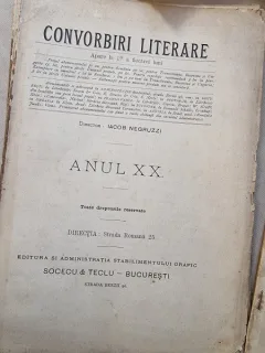 Convorbiri Literare Anul XX