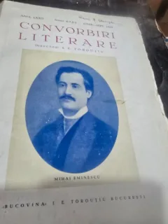 Convorbiri Literare. Comemorare Mihail Eminescu - Anul LXXII Nr. 6-7-8-9 Iunie-Sept. 1939  cu semnatura lui Fanica N. Gheorghe