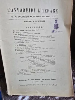 Convorbiri Literare - No. 10 Anul XLIX Octombrie 1915