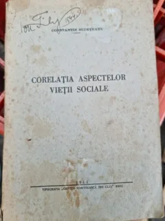 Corelatia aspectelor vietii sociale - Constantin Sudeteanu