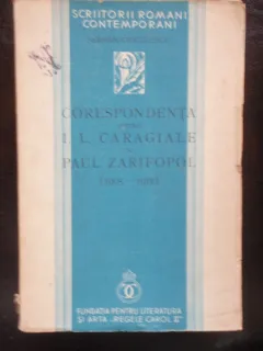 CORESPONDENTA DINTRE I.L. CARAGIALE SI PAUL ZARIFOPOL