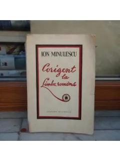 CORIGENT LA LIMBA ROMANA , ION MINULESCU
