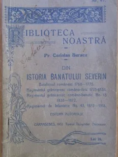 Coriolan Buracu - Din Istoria Banatului Severin