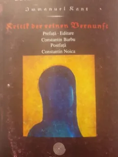 Corpus Eminescianum - Immanuel Kant - Kritik der reinen Vernunft