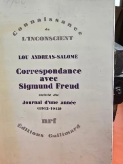 Correspondance avec Sigmund Freud - Suivie Journel d une Annee 1912-1913 - Lou Andeas-Salome