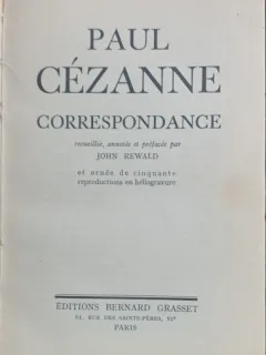 Correspondance (Corespondenta- carte in franceza) - Paul Cezanne