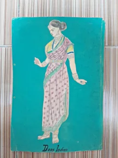 Costum indian, desen