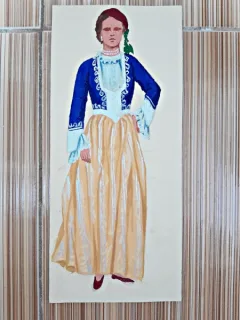 Costum popular, desen