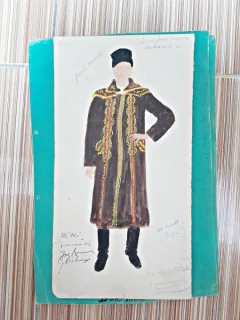 Costum popular din Teleorman, desen