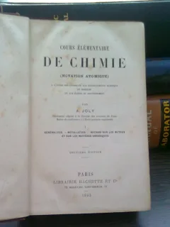Cours elementaire de chimie - A. Joly