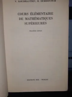 Cours elementaire de mathematiques superieures - V.Koudriavtsev , B.Demidovitch